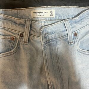 Abercrombie & Fitch Light Blue High Rise Jeans